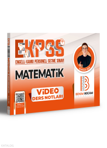 2024 EKPSS Matematik Video Ders Notları Benim Hocam Yayınları