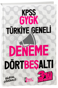 2024 İsem Kpss GYGK Türkiye Geneli Deneme 4-5-6