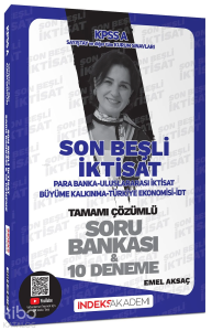 2024 KPSS A Grubu İktisat Son Beşli Soru Bankası ve 10 Deneme Çözümlü