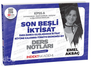2024 KPSS A Grubu İktisat Son Beşli Video Ders Notları