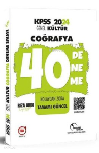 2024 KPSS Coğrafya 40 Deneme Sınavı
