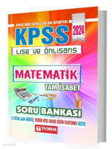 2024 KPSS Lise Ön Lisans Tam İsabet Matematik Soru Bankası