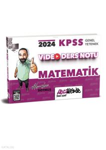 2024 KPSS Matematik Video Ders Notu