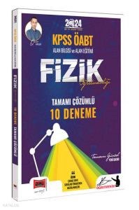 2024 KPSS ÖABT Fizik Öğretmenliği Tamamı Çözümlü 10 Deneme