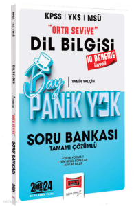 2024 KPSS YKS MSÜ Bay Panik Yok Dil Bilgisi Orta Seviye Tamamı Çözümlü Soru Bankası
