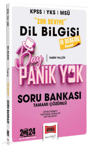 2024 KPSS YKS MSÜ Bay Panik Yok Dil Bilgisi Zor Seviye Tamamı Çözümlü Soru Bankası