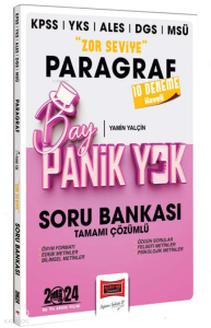 2024 KPSS YKS MSÜ Bay Panik Yok Paragraf Zor Seviye Tamamı Çözümlü Soru Bankası