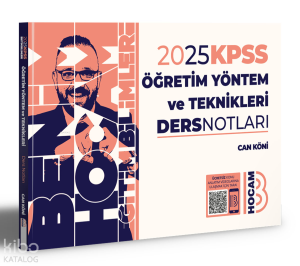 2025 KPSS Eğitim Bilimleri Öğretim Yöntem ve Teknikleri Ders Notları