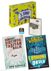 3. Sınıf Hikayeler Okuma Seti 10 Kitap - Dünyayı Sırtında Taşıyan Balık - Ekonomi Okulu (13 Kitap Set)
