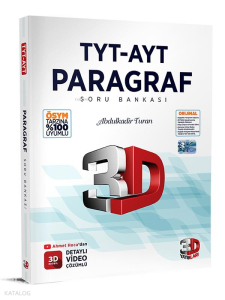 3D Yayınları TYT-AYT Paragraf Soru Bankası