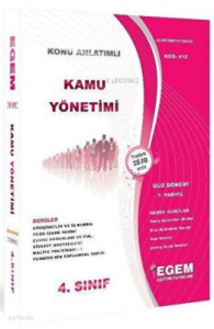 4. Sınıf 7. Yarıyıl Kamu Yönetimi Hedef Sorular