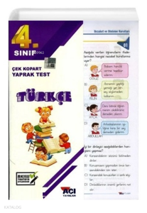4. Sınıf Türkçe Çek Kopart Yaprak Test