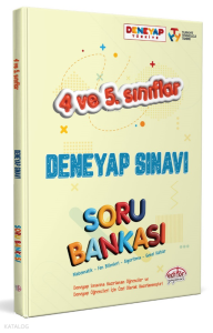 4 Ve 5. Sınıflar Deneyap Sınavı Soru Bankası