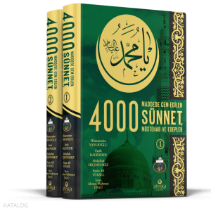 4000 Sünnet, Müstehab ve Edepler (2 Cilt - Ciltli)