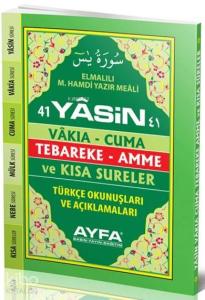 41 Yasin (Ayfa-049, Çanta Boy, Sert Kapaklı, Fihristli, Türkçeli)