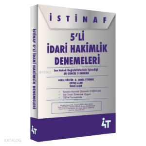 4T İstinaf 5 Li İdari Hakimlik Denemeleri