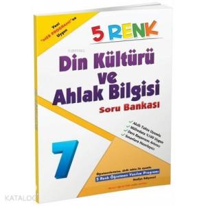 5 Renk Yayınları 7. Sınıf Din Kültürü ve Ahlak Bilgisi Soru Bankası 5 Renk 