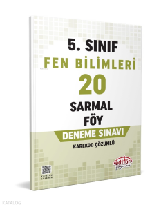 5. Sınıf Fen Bilimleri 20 Sarmal Föy Deneme Sınavı
