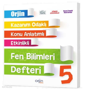 5. Sınıf Fen Bilimleri Defter