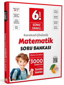6. Sınıf Süreç Odaklı Matematik Soru Bankası - Karekod Çözümlü