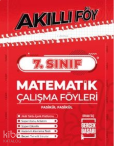 7. Sınıf;Akıllı Föy Matematik Çalışma Föyleri Fasikül Fasikül