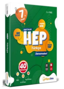 7. Sınıf HEP Türkçe Haftalık Deneme Föyleri