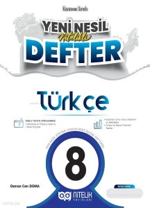 8.Sinif Türkçe Yeni Nesil Nitelikli Defter