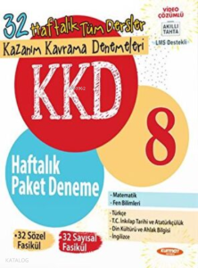 8 Tüm Dersler Haftalık Paket Deneme (64 Fasikül)