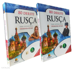 80 Derste Rusça Öğrenim Kitabı 2 Cilt