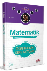 9. Sınıf Matematik Öğretmenin Ders Notları