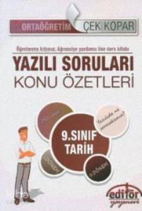 9. Sınıf Tarih Dersi Konu Özetli Yazılı Soruları; Çek Kopar - Öğretmene Kılavuz, Öğrenciye Yardımcı Lise Ders Kitabı