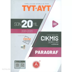 A Yayınları Tyt Ayt Paragraf Son 20 Yıl Çıkm -2021