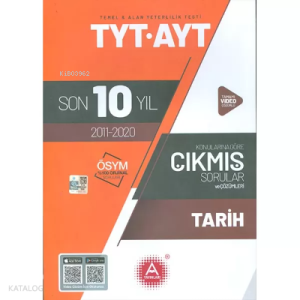 A Yayınları Tyt Ayt Tarih Son 10 Yıl Çıkm -2021