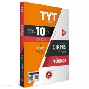 A Yayınları Tyt Ayt Türkçe Son 10 Yıl Çıkm -2021