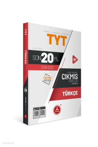A Yayınları Tyt Ayt Türkçe Son 20 Yıl Çıkm -2021