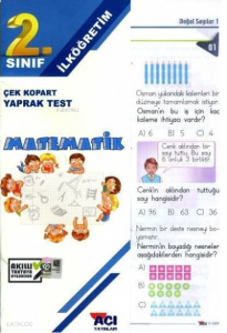 Açı Yayınları 2.Sınıf Matematik Çek Kopart Yaprak Test