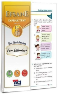 Açı Yayınları 5. Sınıf Fen Bilimleri Yaprak Test