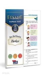 Açı Yayınları 8.Sınıf Efsane Türkçe Yaprak Test