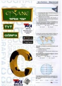 Açı Yayınları TYT Coğrafya Efsane Çek Kopart Yaprak Test