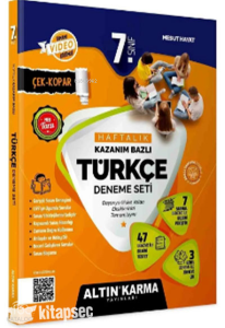 Altın Karma 7. Sınıf Haftalık Kazanım Bazlı Türkçe Deneme Seti
