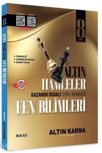 Altın Karma 8. Sınıf Fen Bilimleri Altın Hamleler Kazanım Odaklı Soru Bankası
