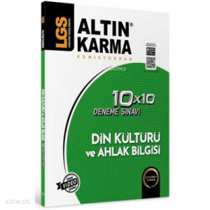 Altın Karma 8.Sınıf LGS Din Kültürü ve Ahlak Bilgisi 10x10 Deneme Sınavı