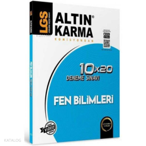 Altın Karma 8. Sınıf LGS Fen Bilimleri 10x20 Deneme Sınavı