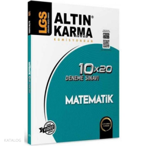 Altın Karma 8.Sınıf LGS Matematik 10x20 Deneme Sınavı