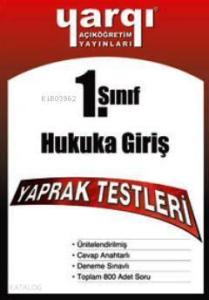AÖF 1.Sınıf Hukuka Giriş Yaprak testleri