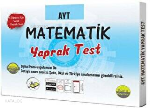 AYT Matematik Yaprak Testleri (Kutu Test 5 öğrenci için 5x48 Adet)