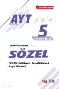 AYT Özel Sözel 5 Deneme Sınavı
