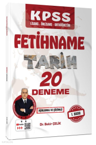 Bekir Çelik Yayınları 2026 KPSS Fetihname Tarih 20 Deneme Sınavı