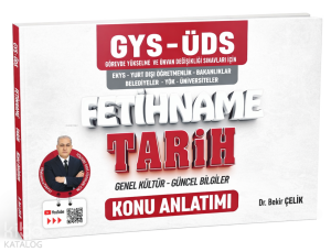 Bekir Çelik Yayınları GYS ÜDS Fetihname Tarih - Genel Kültür - Güncel Bilgiler Konu Anlatımı