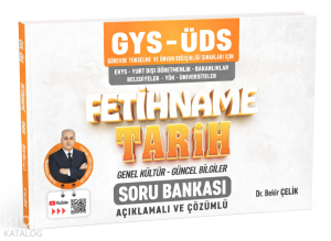 Bekir Çelik Yayınları GYS ÜDS Fetihname Tarih - Genel Kültür - Güncel Bilgiler Soru Bankası